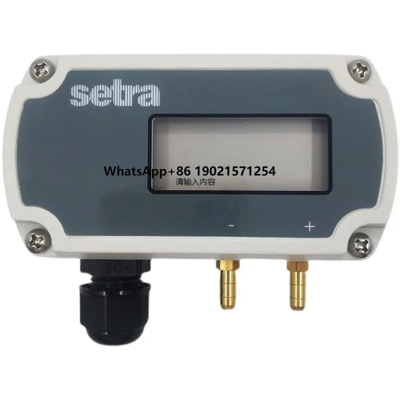 

Setra 261C Low Differential Pressure Transmitter HVAC Differential Pressure Sensor Transducer