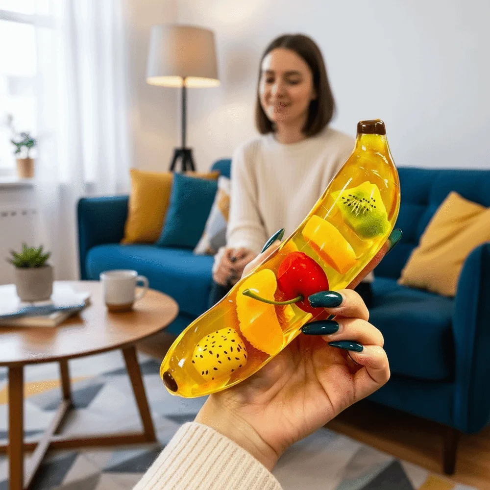 Release Hand Maltose Banana Squeeze Toy Sensory Stretch Simulated Banana Vent Toy Elastic Relax Gift Slow Rebound Toy