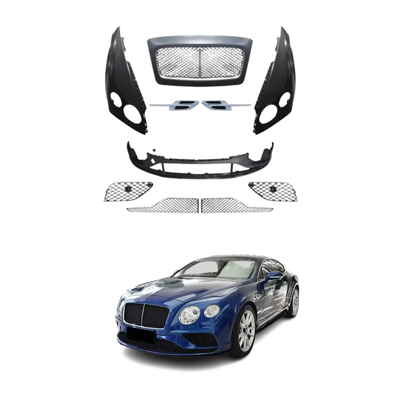 

Factory Price Auto Accessories Front Bumper With Grill Fender Liner for Bentley Continental GT 2012-2015 Upgrade to 2016-2018