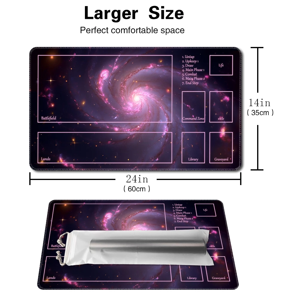 Nebula vortex-Board Game TCG Playmat Table Mat Game Size 60X35 CM Mousepad Compatible for MTG CCG