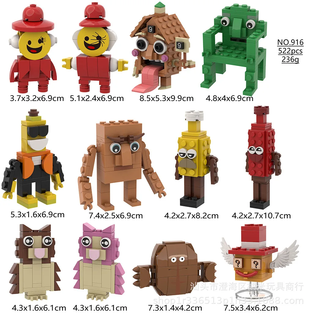 

New Steal A Brainrot Building Blocks Classic of Mountains and Seas Building Blocks Toy Kids Fans Halloween Christmas Gift