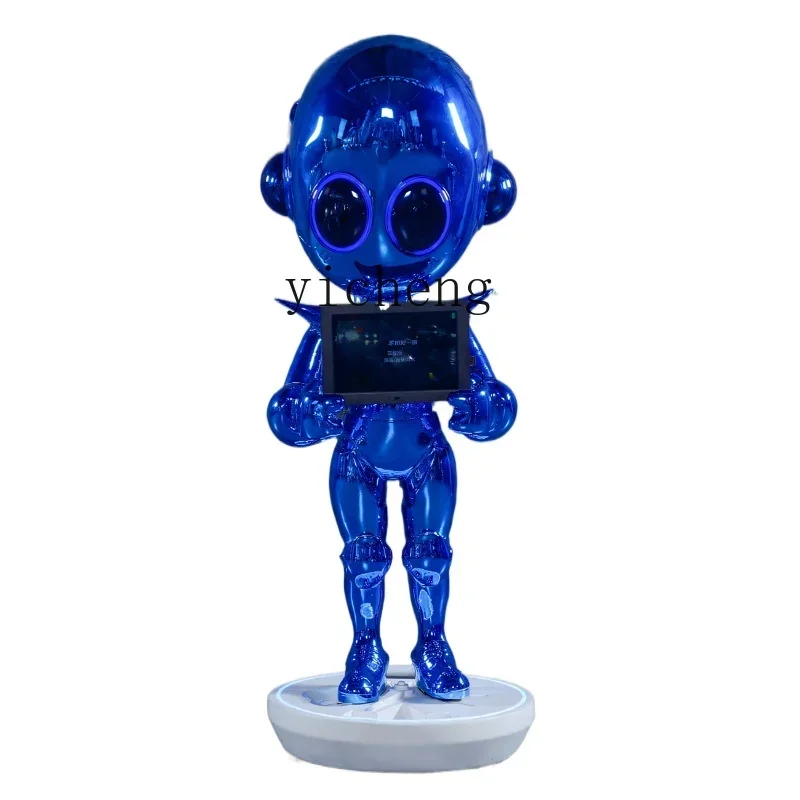 

ZK technology sense alien doll doll floor-to-ceiling large ornament robot shop entrance decorative character sculpture