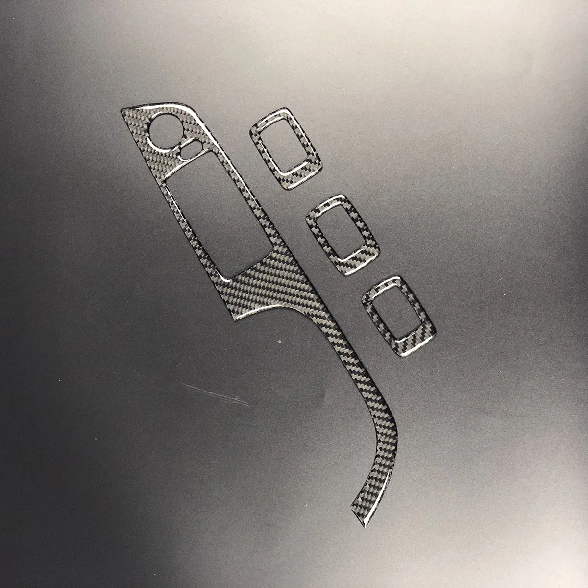 

Carbon Fiber Window Control Panel Sticker for Black Peel and Stick Car Styling Decal Decorative Auto Accessory