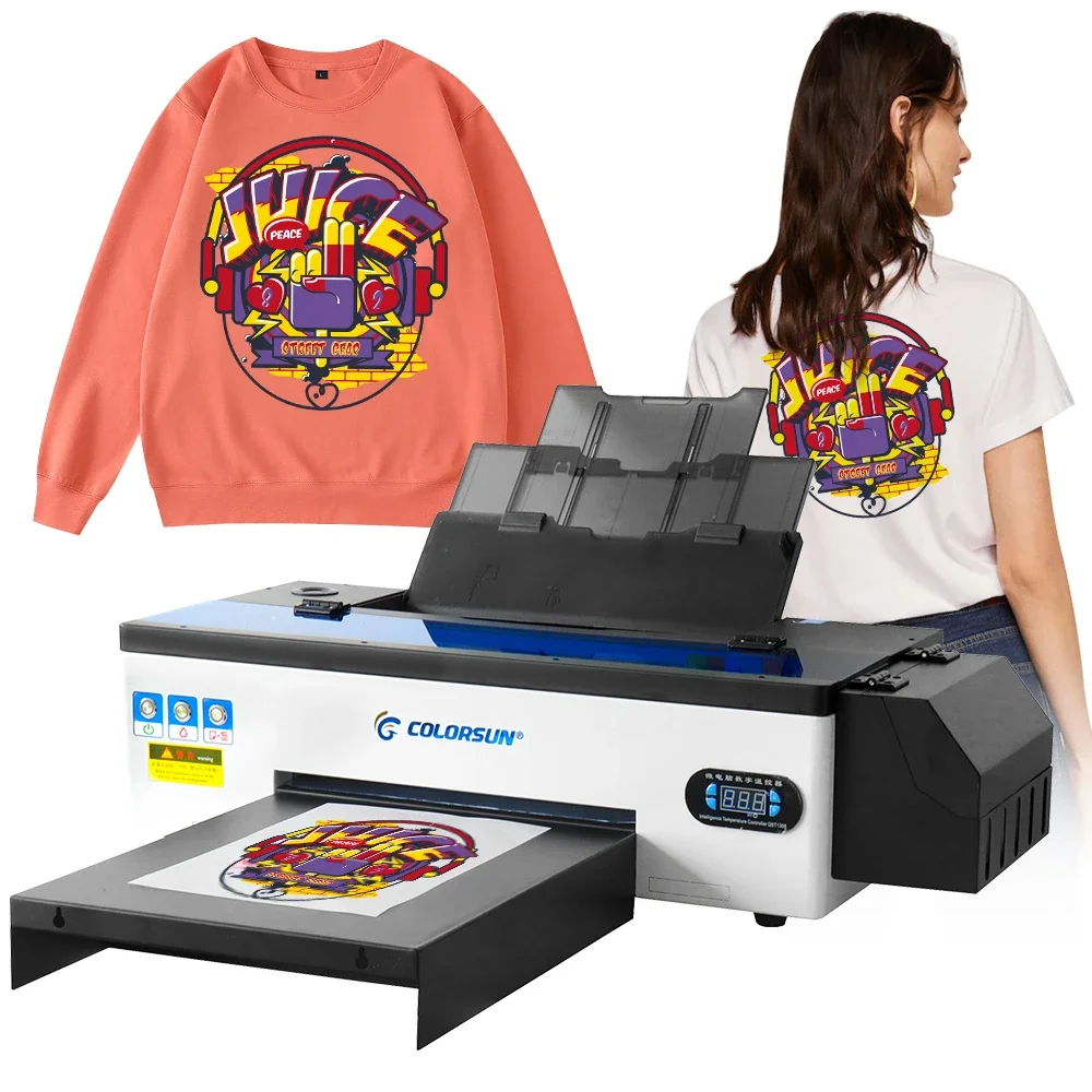 Overseas warehouse stock A3 heat pet film dtf R1390 printer a3 digital t shirt textile printing machine 30cm  