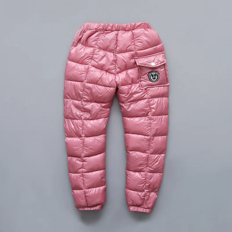 Winter Boys Girls Cotton Padded Pants Warm Down Cotton Pants Trousers Thick Casual Unisex Children Clothing Kids Baby Leggings