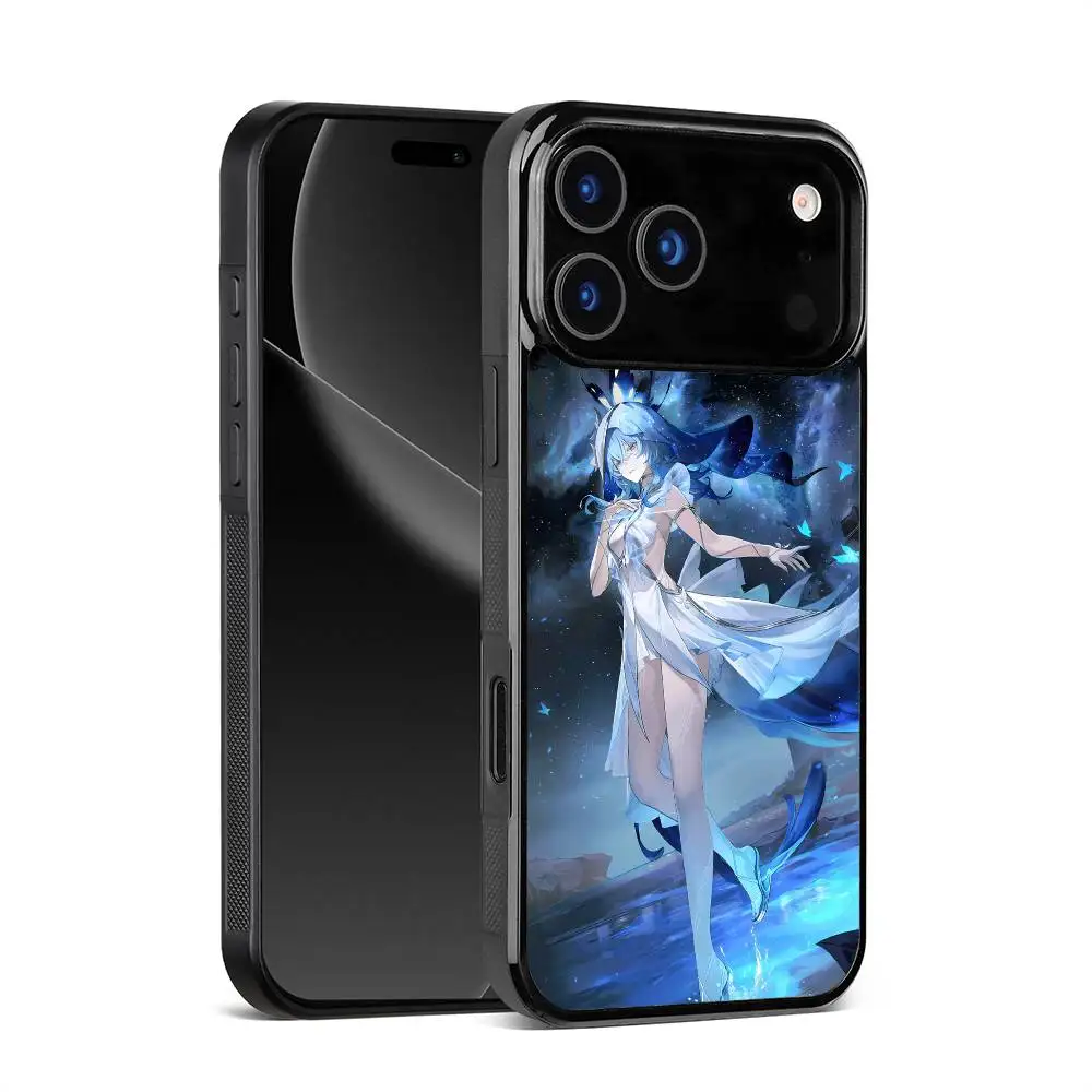 حافظة لهاتف آيفون 17 16 15 14 13 12 11 Pro Max Mini Plus مرآة صلبة Funda