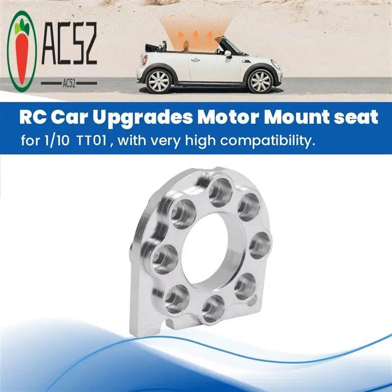 

AC52-RC Car Upgrades Aluminum Heat Sink Motor Mount Seat For 1/10 Tamiya TT01 RC Car Upgrade Parts