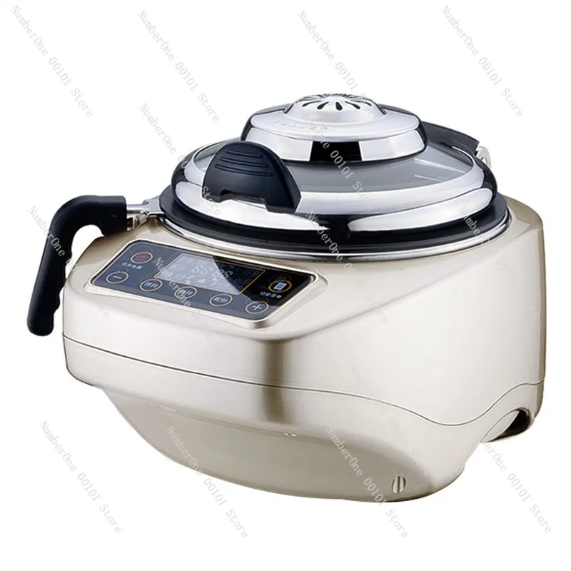 6th Gen Smart Cooking Robot 5.6L Automatic Smokeless Electric Wok