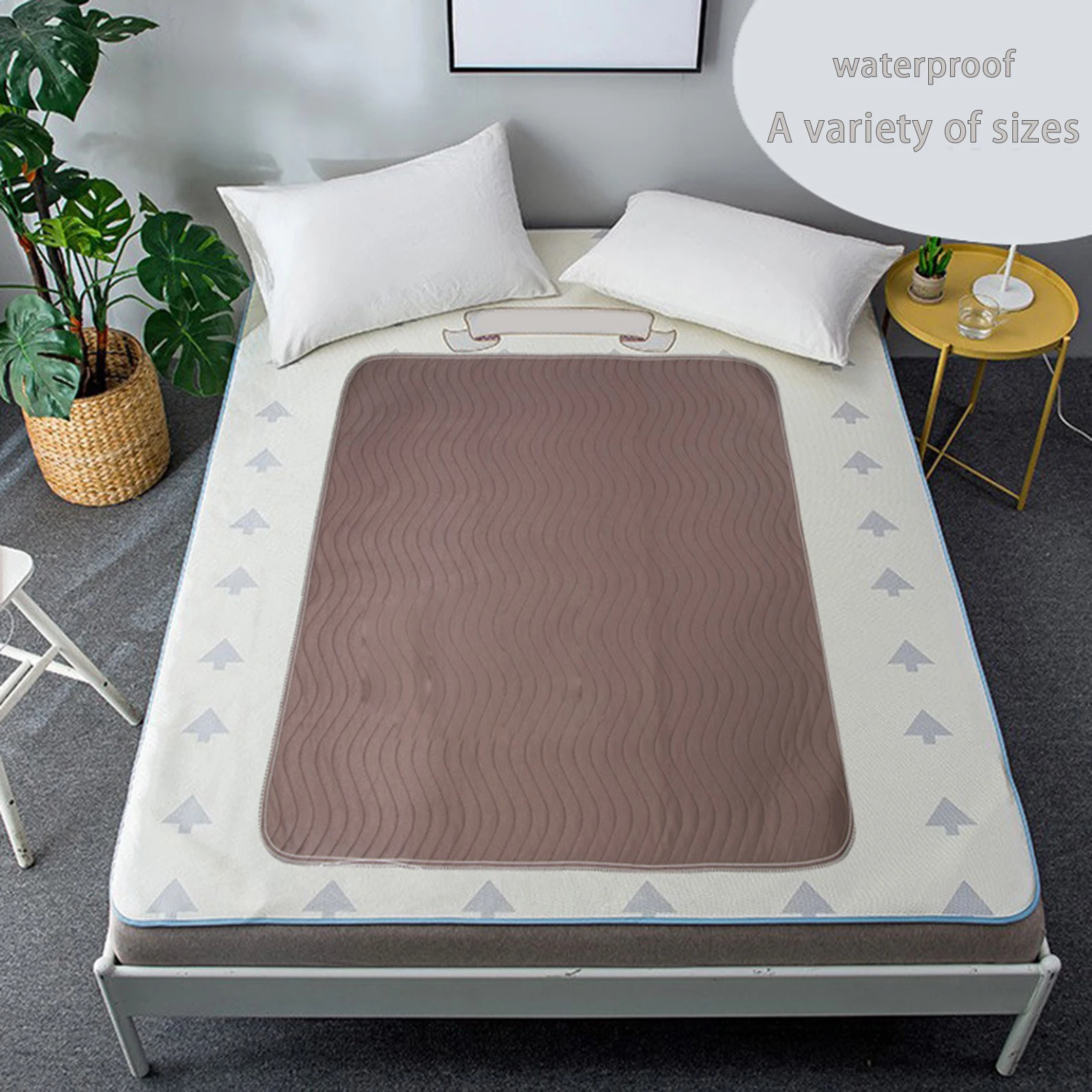 Washable Reusable Incontinence Bed Pad Waterproof Underpad Protector for Adults Elderly Kid Mattress and Seat