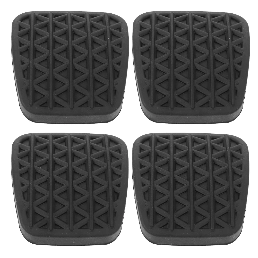 

4pcs Brake Pedal Clutch Pad Car Foot Rubber Cover Replacement Universal Compatibility AntiSlip Design