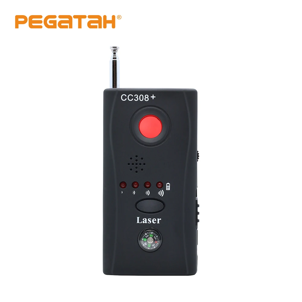 CC308 Portable Hidden Camera Detector Anti Spy Candid Bug Finder Mini Wireless Signal Gadgets GSM GPS Radio Scanner RF Tracker