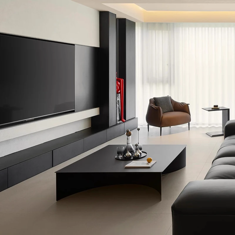 European Simple Coffee Table Unique Design Trendy Rectangle Coffee Table Living Room Modern Table Basse Home Furniture