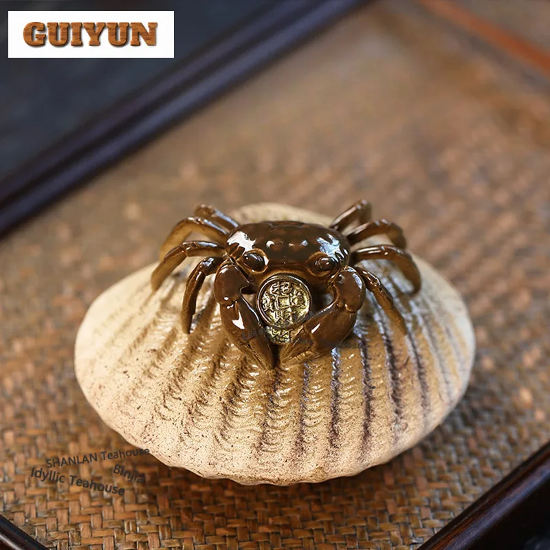 

Исин Фиолетовая Глина Алюзорогия Привлечение Богатства Краб Чай Домашнее животное Дзен Цветочный горшок Ландшафтный дизайн Чайная фигурка Игровые игрушки Чайная статуя Ремесло