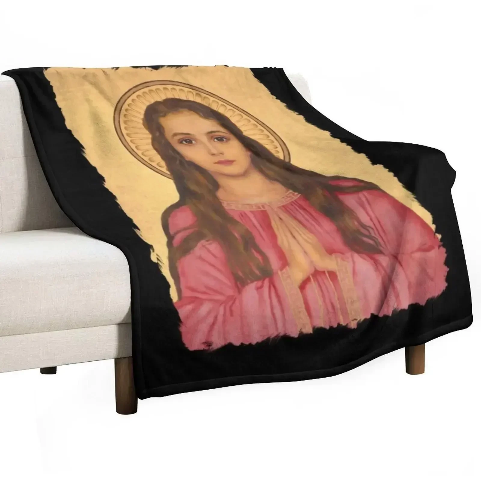 Saint Philomena of Rome Throw Blanket Plaid on the sofa For Sofa Thin Designers Shaggy Polar halloween Blankets