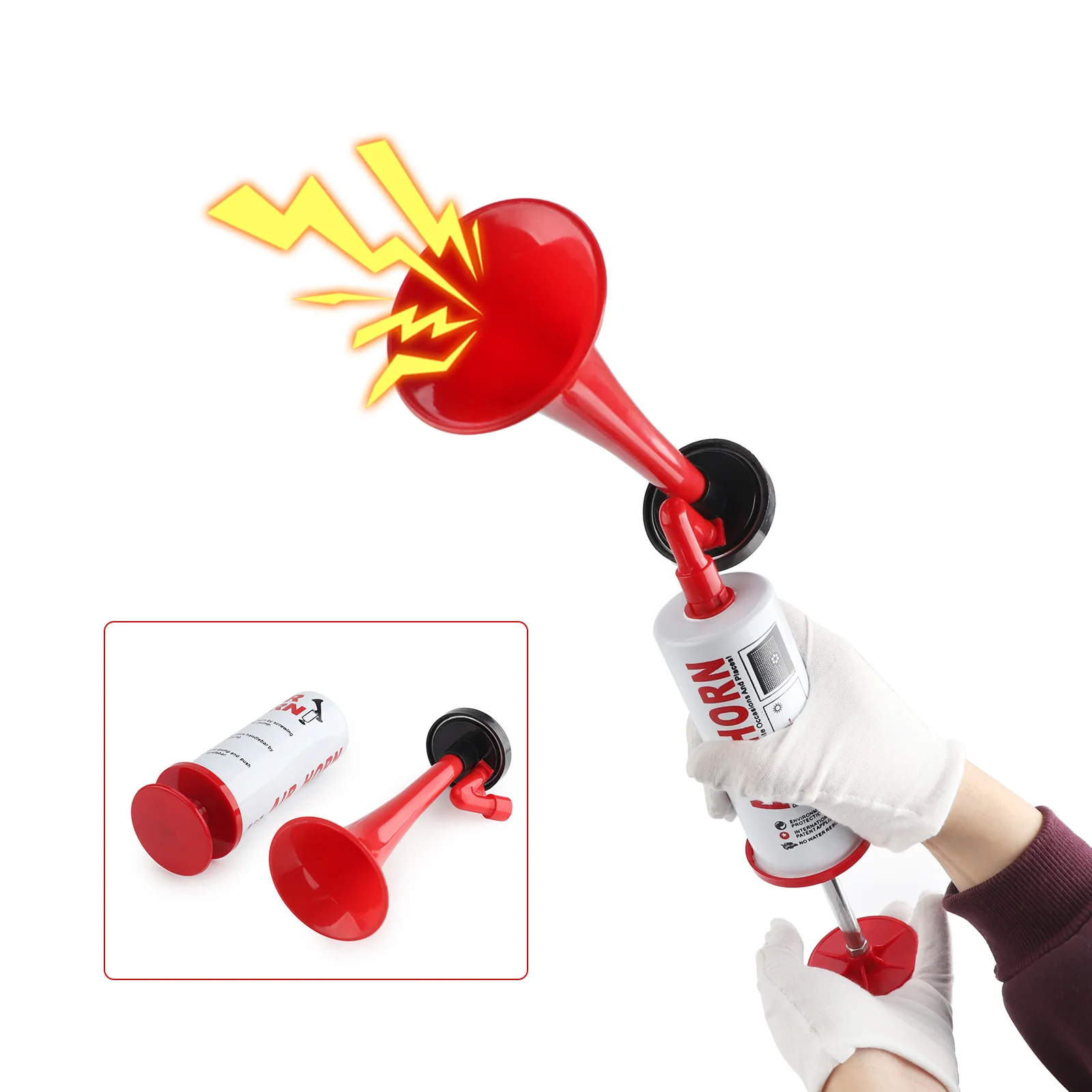 Air Pump Air Horn Handheld Air Horn Portable For Party Accessories Security Emergency Air Horns Fire Alarm Horn