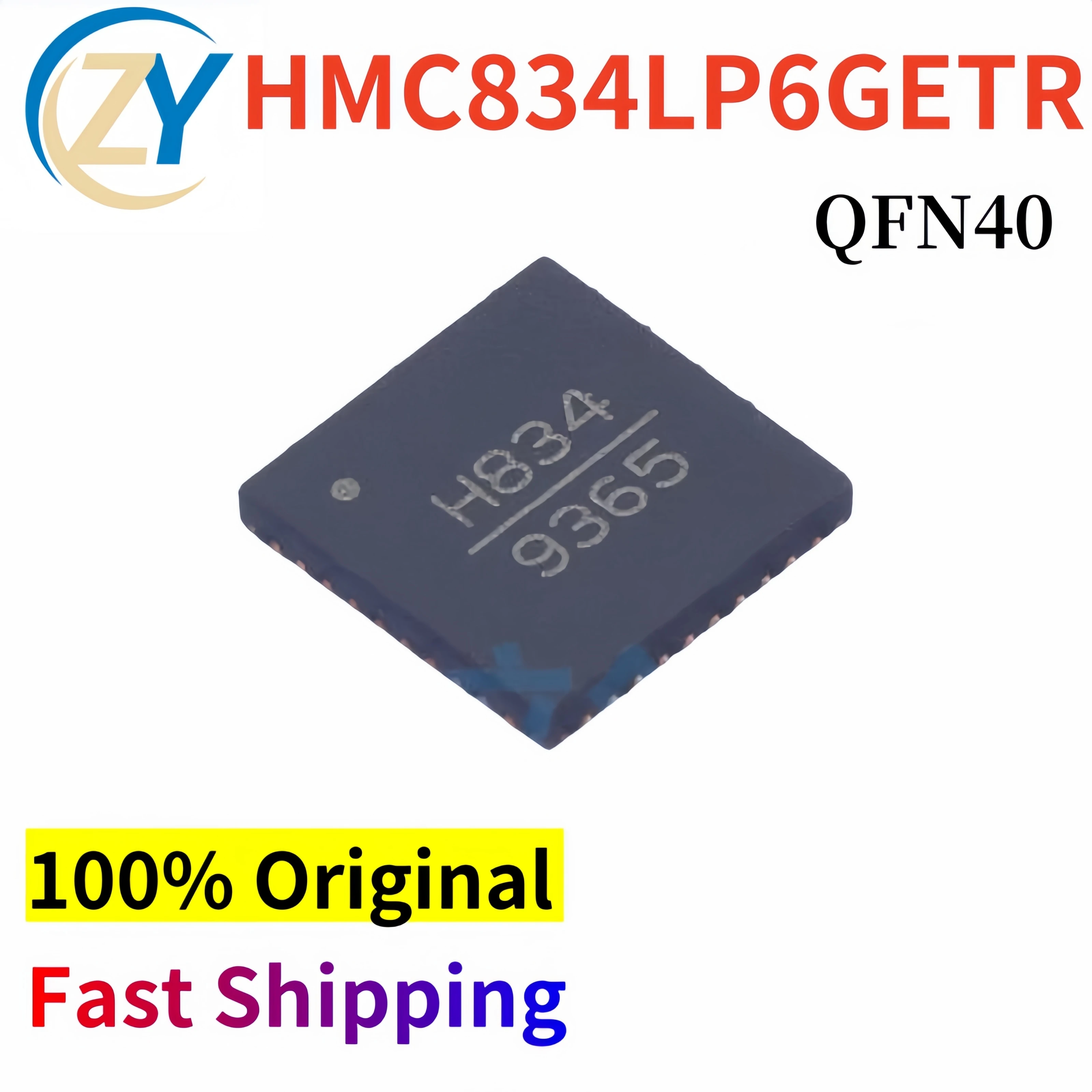 HMC834LP6GETR Wireless/RF HMC834 45MHz-8.4GHz QFN-40 100% Original & Guaranteed Quality