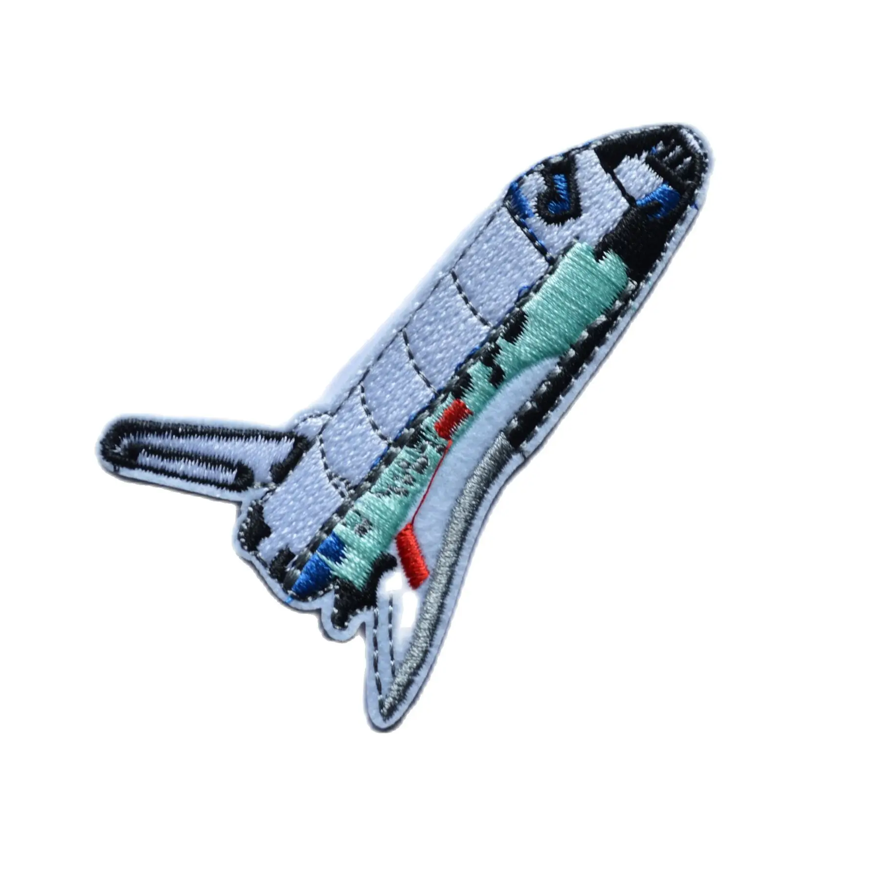 

HOT SALE! ~ space shuttle spacecraft rocket outer plane Iron On Patches, sew on patch,Appliques, Made of Cloth,100% Quality