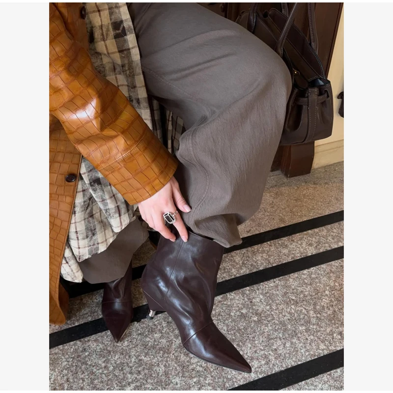 Crocodile Embossed Faux Leather Long Jackets Chic Wide Lapel Belted Waist Quarter Sleeve Loose Coat Women Street Chic Outfits