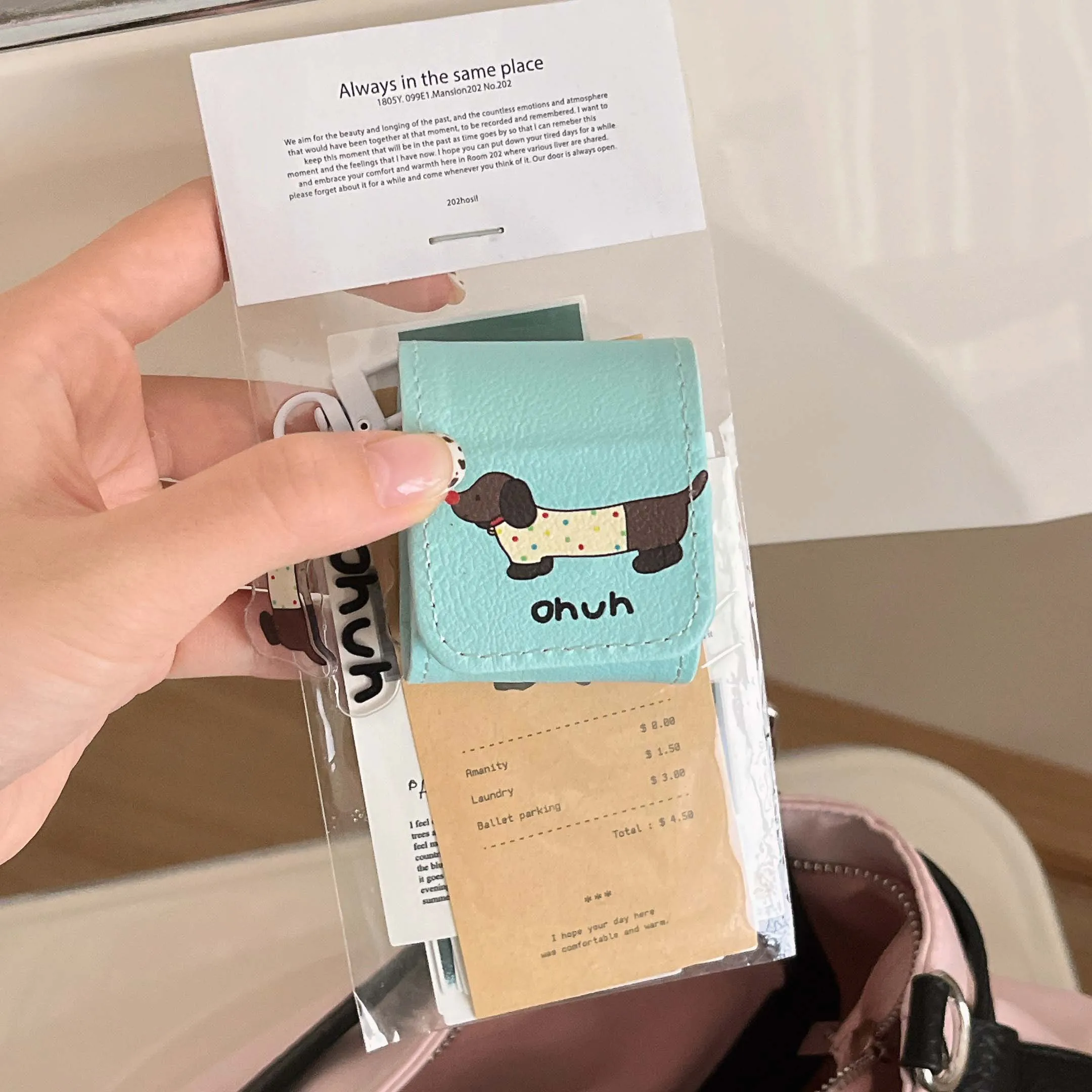 Mint green summer leather shocproof fundas for apple airpods 1 2 pro2nd 3 pro cartoon dachhund pendant charging box headset case image 4