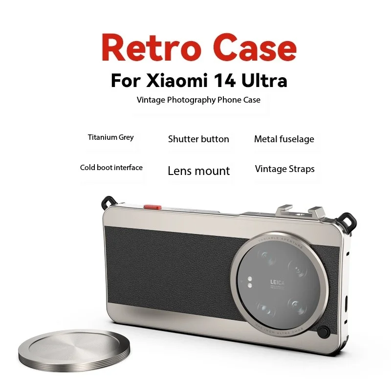 

Fotorgear Retro Classic Phone Case for Xiaomi 14 Ultra Protective Cover