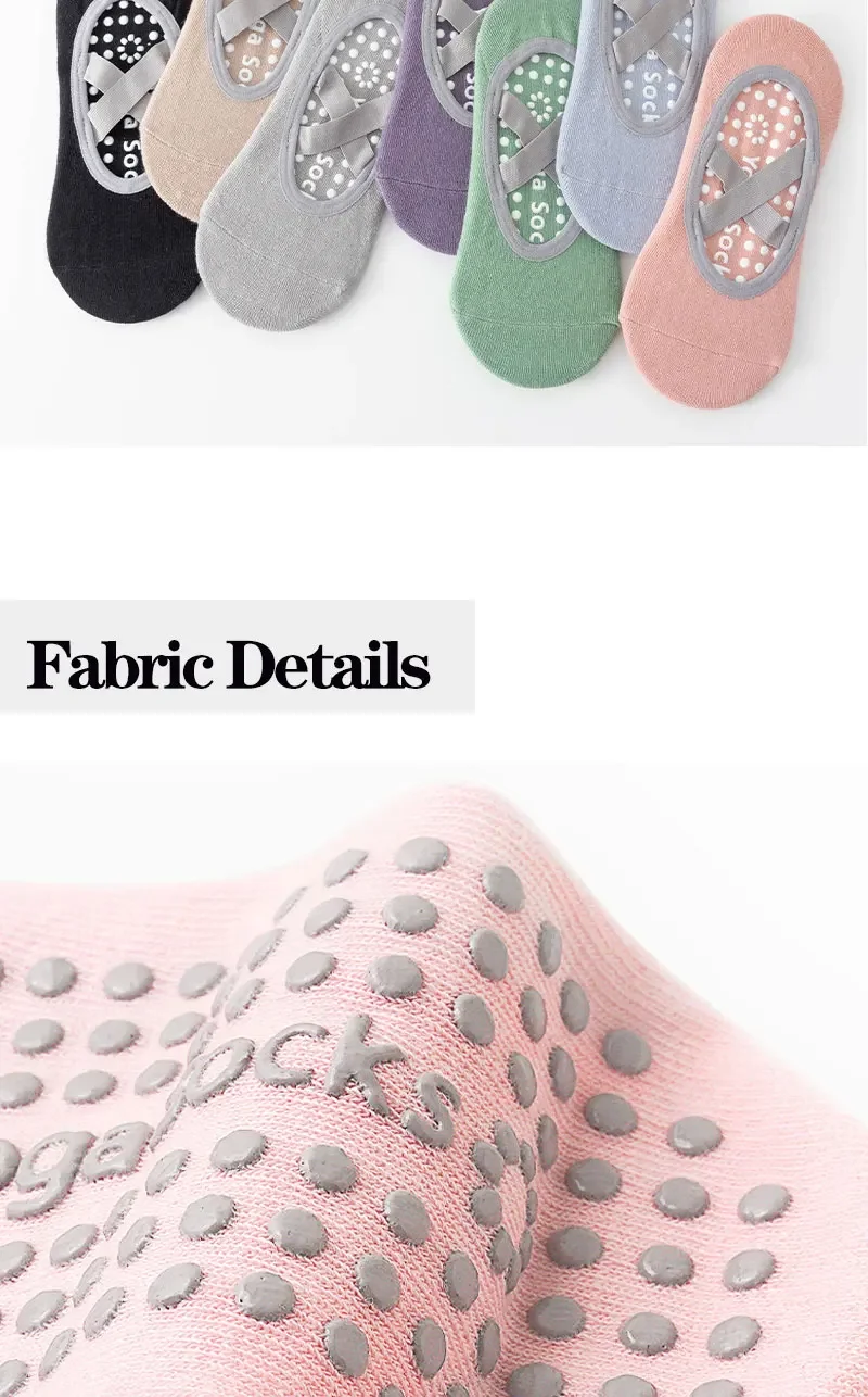 1/3 paar Professionelle Frauen Yoga Socke Silikon Anti-slip Ballett Pilates Socken Frauen Backless Atmungsaktive Bandage Yoga Sport socken – Detail 5