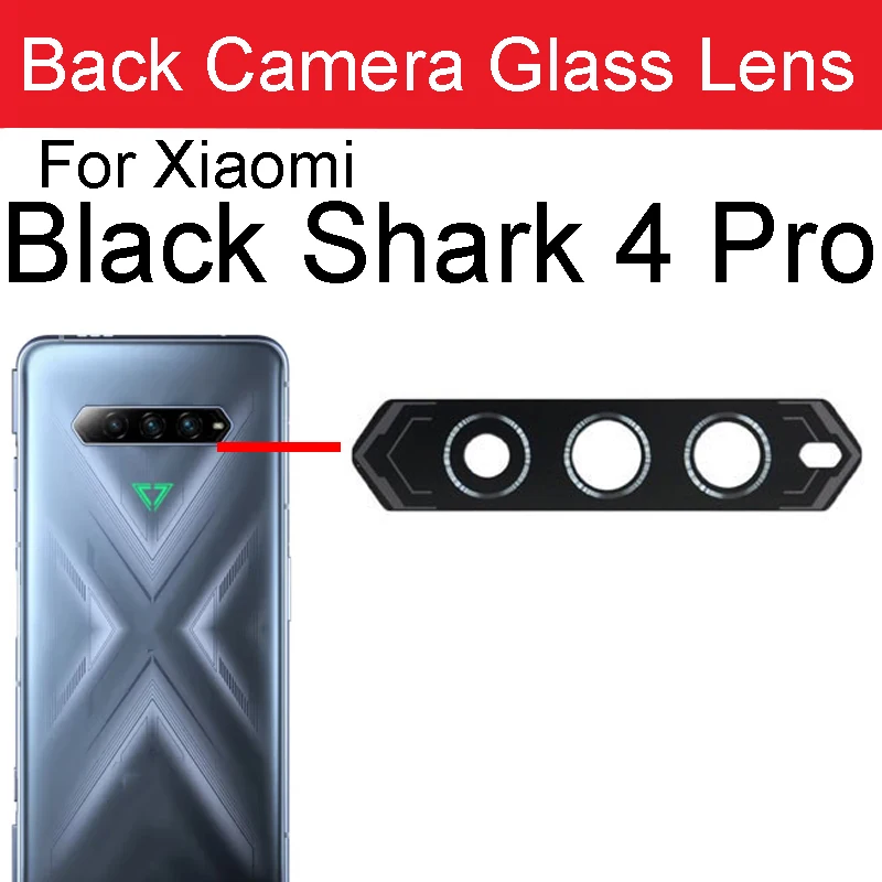 Back Camera Lens Glass For Xiaomi Black Shark 3 4 5 Pro 3S 4S 5S Pro 5RS Rear Lens Glass with Adhesive Sticker Replacement Parts