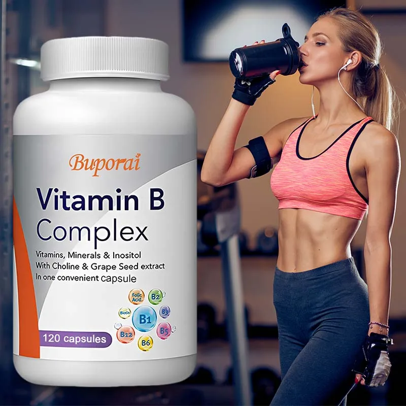 

Vitamin B Complex - for Immune Nervous System Support, Promote Energy Metabolism and Relieve Stress, Non-GMO, Vegan
