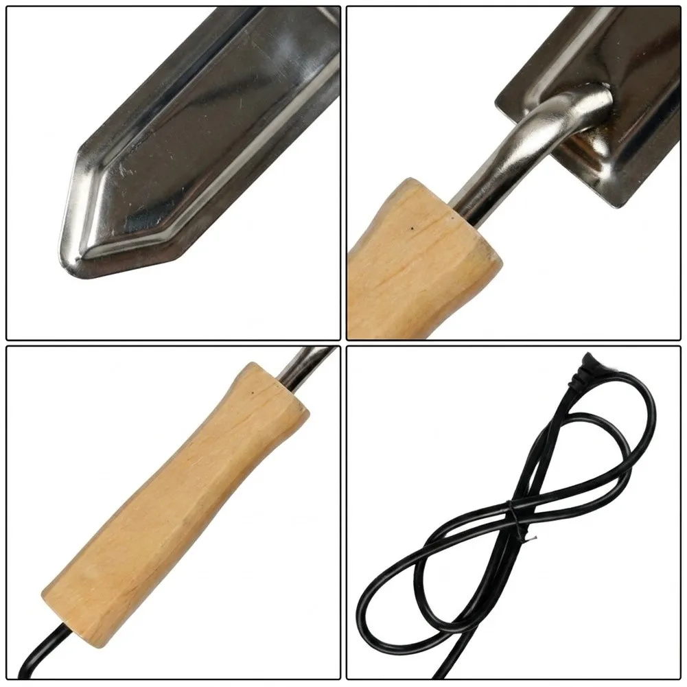 Electric For Beekeeping Uncapping - Heated Cutting Tool with 440mm Length and Wood + 304 Stainless Steel Build