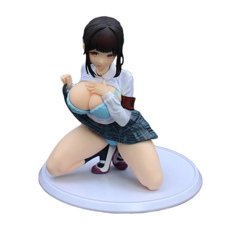 Anime-Figur Schönes Mädchen in Kniehaltung GK-Modell Desktop-Ornament Computer-Gehäuse Sammlerstück Statue Trendige Kollektion
