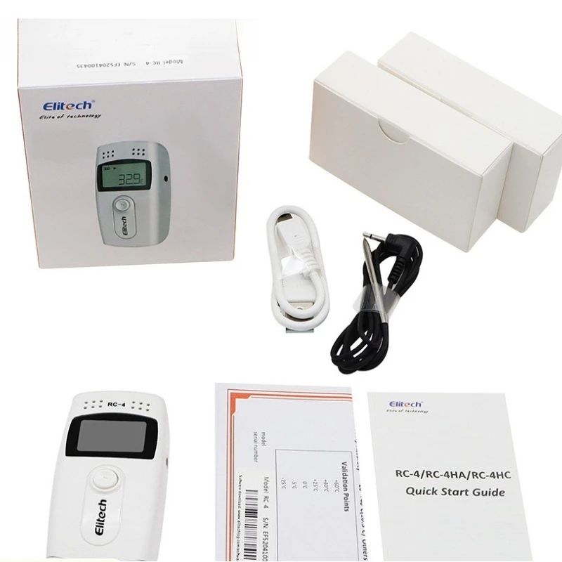

High Accuracy RC-4 RC-4HC Temp Data Recorder USB Temperature Data Logger PDF Report Thermometer With External Sensor