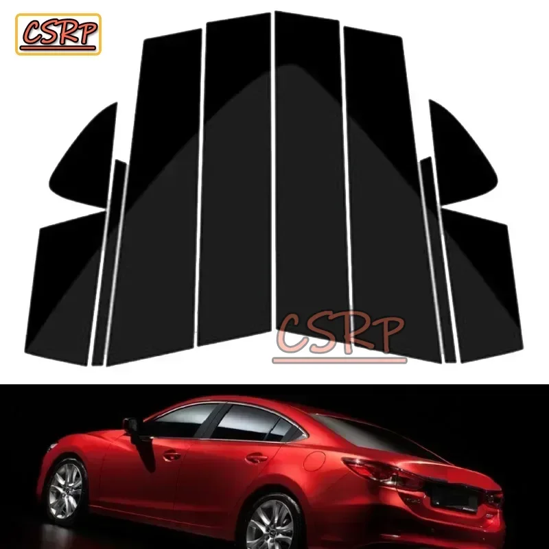 For Mazda 6 Atenza 2014-2018 Car Window Trim Cover Bc Column Sticker Polished Pillar Posts Automotive Modification Accessories