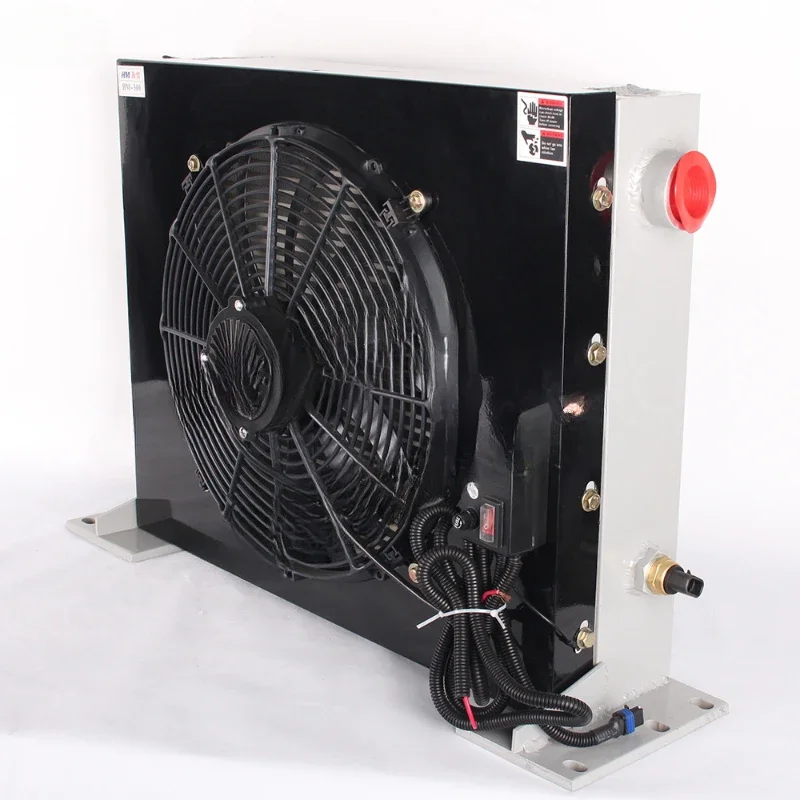 air cooled aluminium hydraulic oil cooler with fan motor