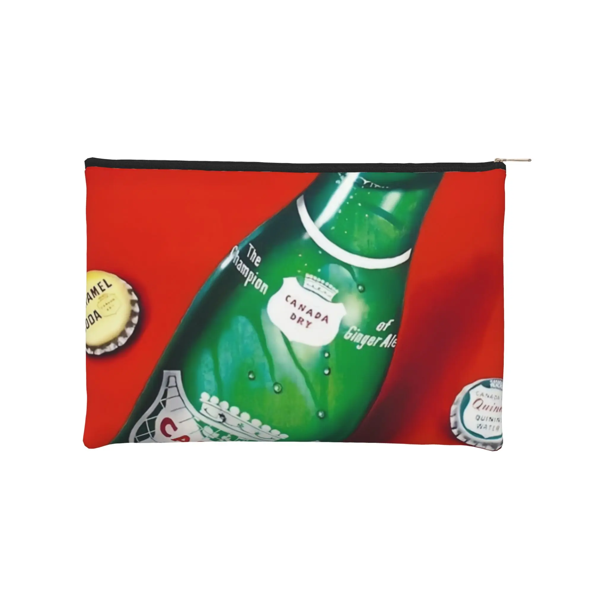 

Стильная винтажная швейцарская косметичка Canada Dry, дорожная косметичка Canada Dry на молнии, несессер для путешествий