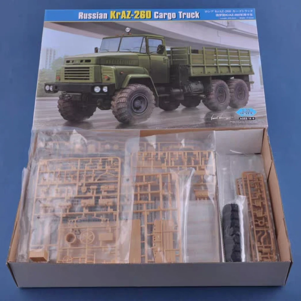 

Hobbyboss 85510 масштаб 1:35 русский KrAZ260 KrAZ-260 военный грузовик автомобиль пластиковая модель комплект хобби ремесло строительная игрушка