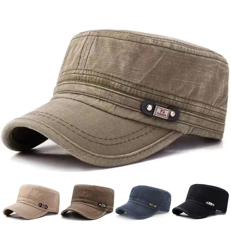 1 Stück neutrale einfarbige Baseballkappen, Sonnenhut mit verstellbarer Krempe, lässiger Retro-Flachkopfhut, geeignet zum Wandern, Urlaub, täglichen Gebrauch