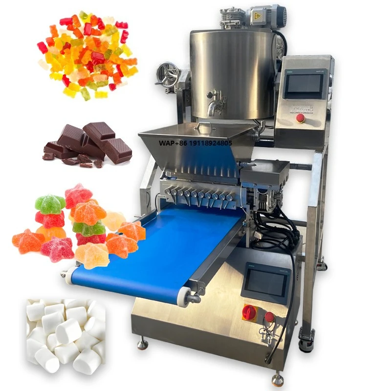 Table Top Small Scale Jelly Extrude Lab Hand Gummy Bear Deposit Hard Candy Make Machine