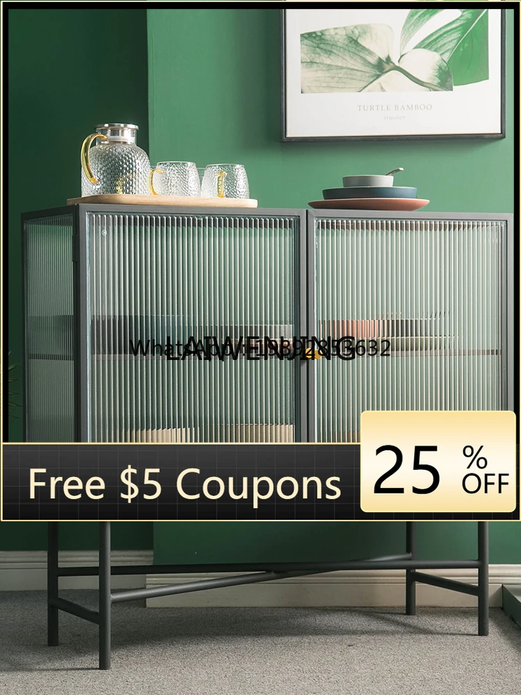 

CWG Nordic dining side display living room light luxury entrance locker complete customization