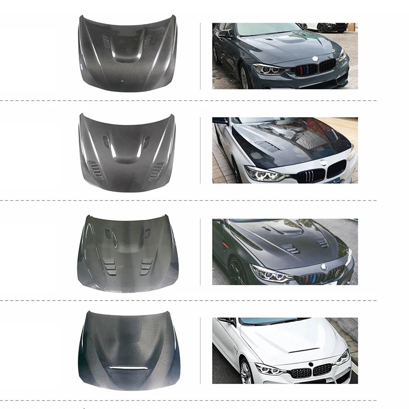 factory wholesale Engine Hood Carbonado V RS Style Bonnet Carbon Fiber Hood  For bmw 3 Series 4 Series  F30 F35 F32 F33 F36