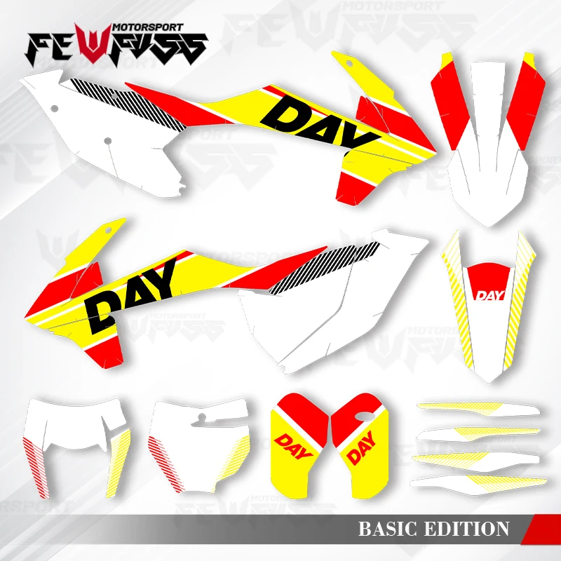 

Fewfuss Graphics Decals Stickers Motorcycle Background Custom For KTM SX SXF XC XCF 2016-2018 EXC EXCF XCW 2017-2019 002
