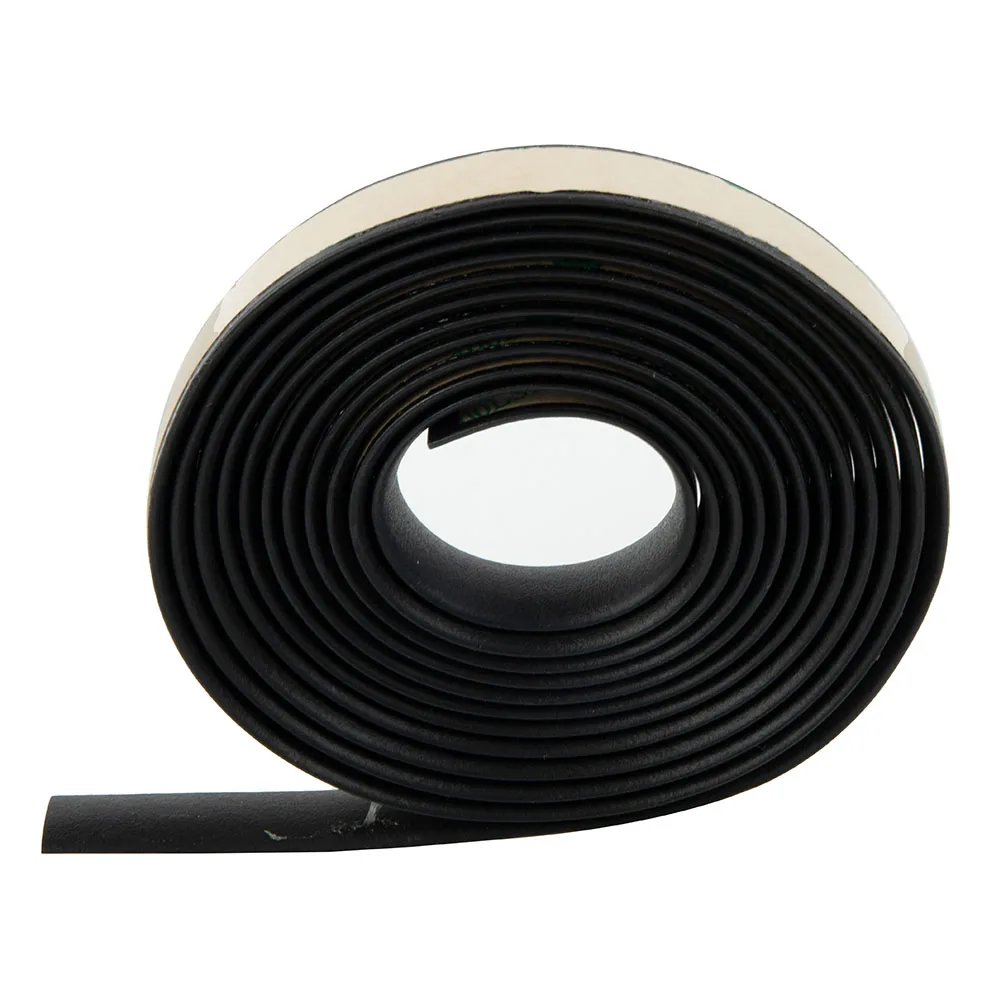 1pc Car Sealing Strip 3 Meter Black Window Decorative Windshield Protective Shock absorption Trim Double-sided tape