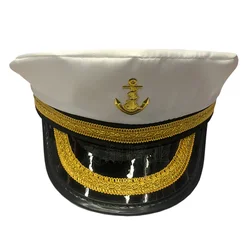 Yacht Captain Hat Sailor Men Women Baseball Cap Costume Accessories Uniform for Party Cosplay Performance Funny Hats Y2k