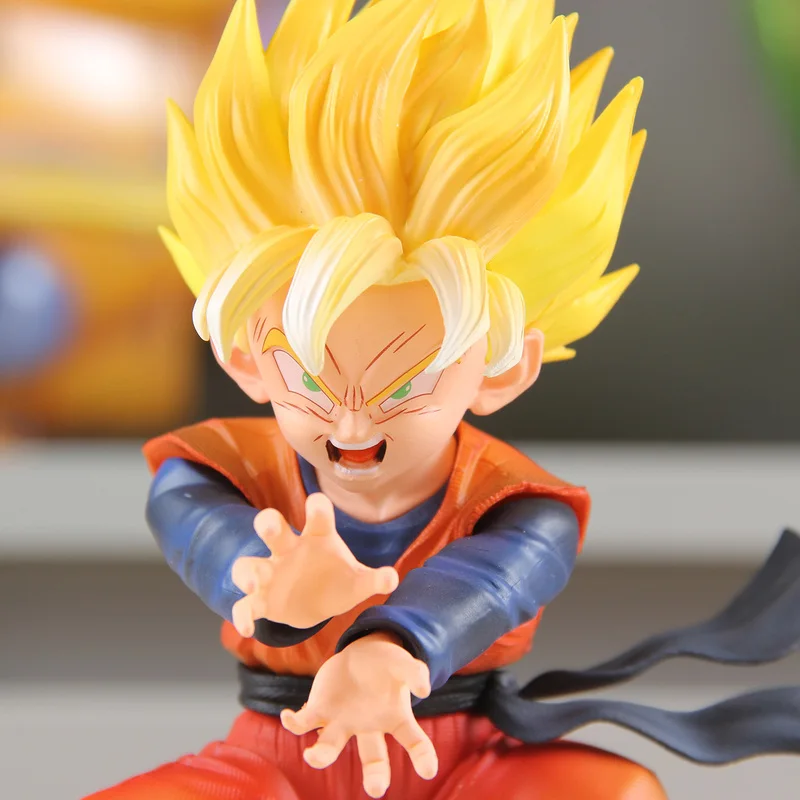 드래곤볼 Z 손오공 모델 액션 피규어 FXW 애니메이션 주변 상품 19cm 컬렉션 GK 스태츄 인형 피규어 장난감 어린이 선물