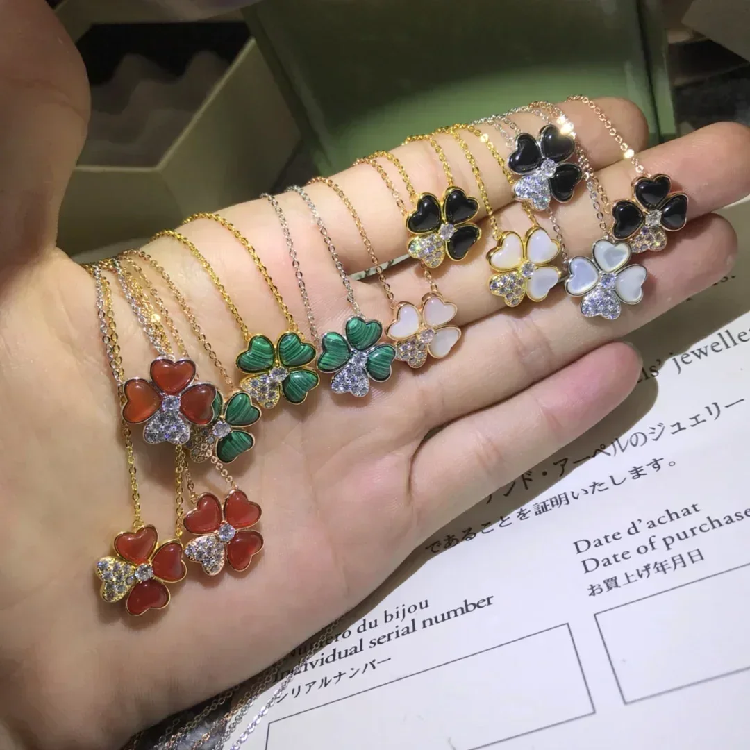 

2025 new 925 silver compact charming floral fashion necklace for women, enhances charm of premium quality party birthday gifts