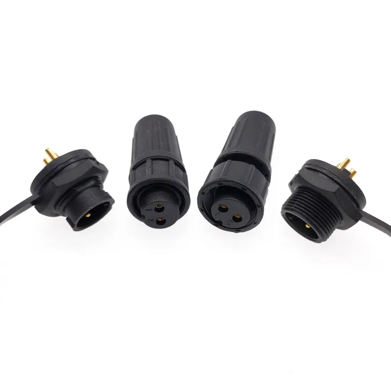 1Pcs Connector Plastic Waterproof Plug Socket IP67 PY07 Butt Connectors 2pin 3pin 4pin 5pin 6pin 7pin 8pins Z108