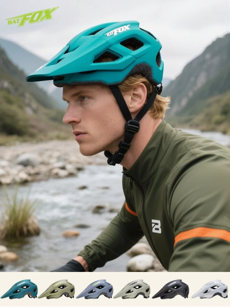 AliExpress BATFOX Bike Helmet Mountain Impact Resistance Adjustable Fit Dial Comfort Cycling Safety Hat Man Women Road MTB Bicycle Helmets