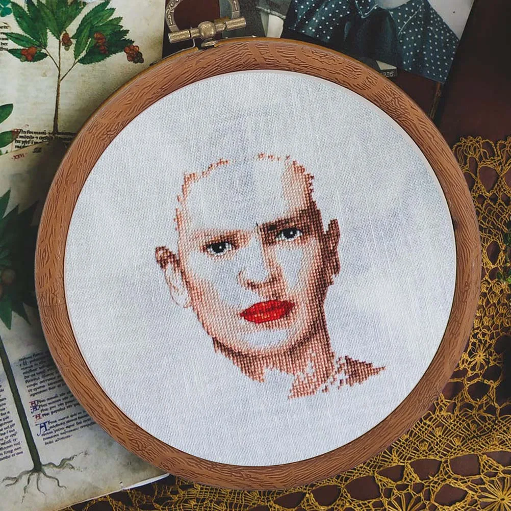 

6Pcs Embroidery Rings Tools Strong Cross Stitch Hoops for Fabric Tension Control DIY Handicrafts Decorative Wall Display