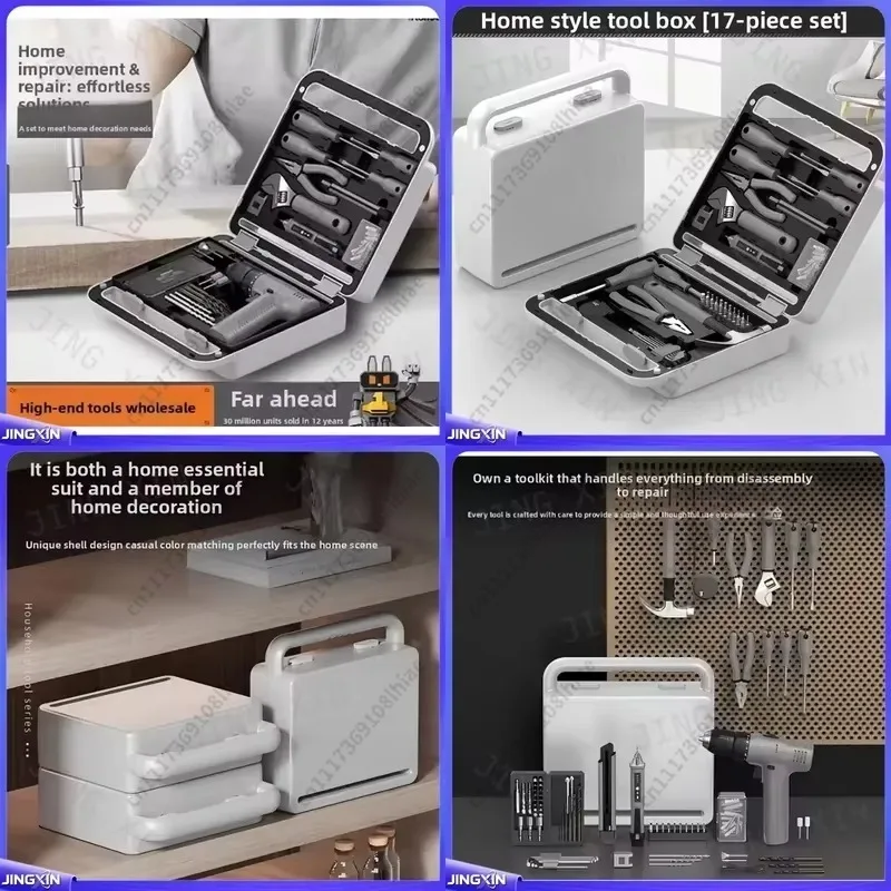 for Multi-Functional High Carbon Steel Combination Lock Hard Case Home Improvement Tool Storage Box Portable Secure Organizer