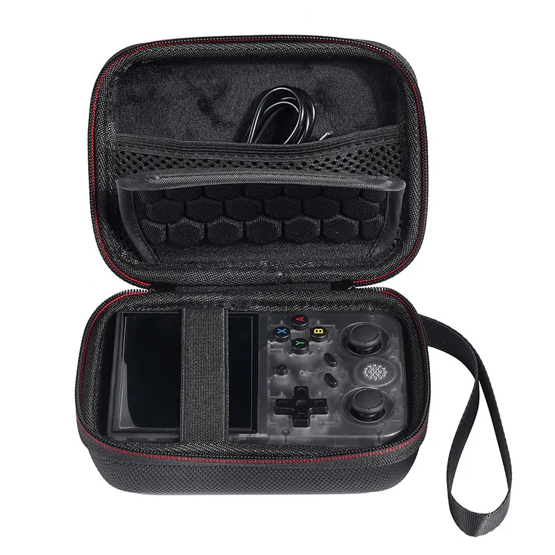 For Anbernic RG35XX/RG353V/RG353VS waterproof portable case EVA hard case shockproof travel bag Handheld Game Bag (ONLY BAG)