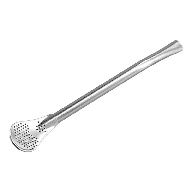 ABUL-Stainless Steel Drinking Straw Filter Handmade Herb Mate Tea Light Bulb Gourd Washable Practical Tea Tools Bar Accessories