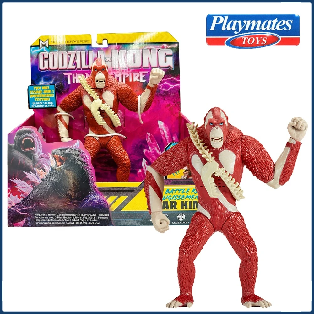 

Original Playmates Godzilla Vs Kong Action Figures Children Game Battle Toys Models Movie Peripherals Collection Birthday Gifts